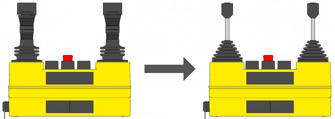 お客様指定部品を組み込んだカスタム制御器の例
