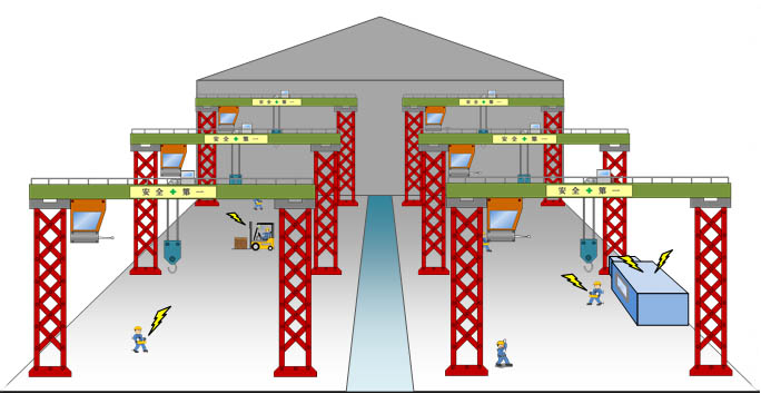 運用されている電波の周波数を調査・管理し、混信トラブルを回避するイメージ